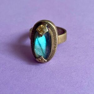 Labradorite Costume Ring -Size 8